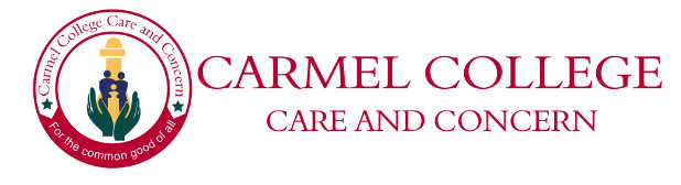 Carmel College logo representing the motto care and concern and the school’s identity and values