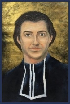 Portrait of a Catholic priest representing faith leadership guidance and the foundation of the school’s spiritual heritage