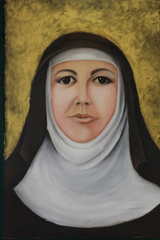 St Mary of the Cross MacKillop portrait representing MacKillop house patron in Australian Catholic school context