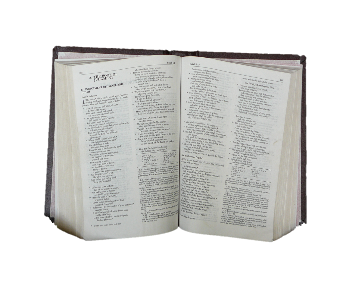 Open book symbol representing the Word of God and commitment to justice within Romero house